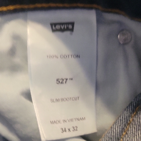 Levi's Mens blue Denim red tag bootcut Jeans sz 34/32 - Picture 5 of 6